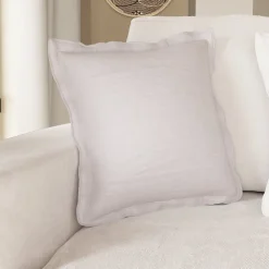 Housse de coussin en lin Ambala beige lin l.45 x H.45cm GoodHome
