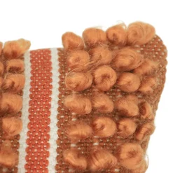 Housse de coussin en tufté Tapao blanc crème et terracotta GoodHome