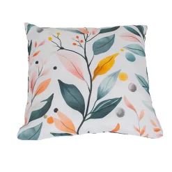 Housse de coussin fleuri rose, bleu L.45 x l.45cm Casa Mediterranea 1967 SL