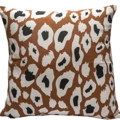 Housse de coussin imprimé léopard marron 45 x 45cm Tinek, Deko & Co
