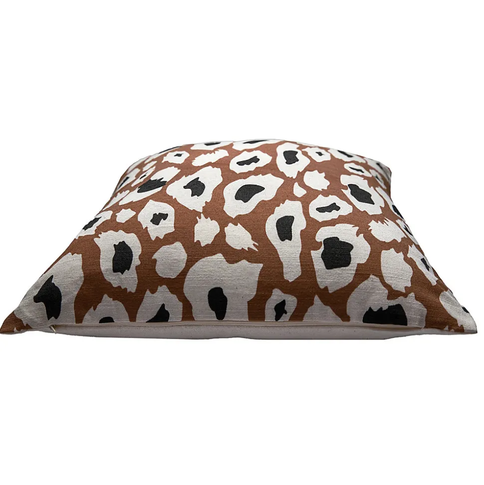 Housse de coussin imprimé léopard marron 45 x 45cm Tinek, Deko & Co