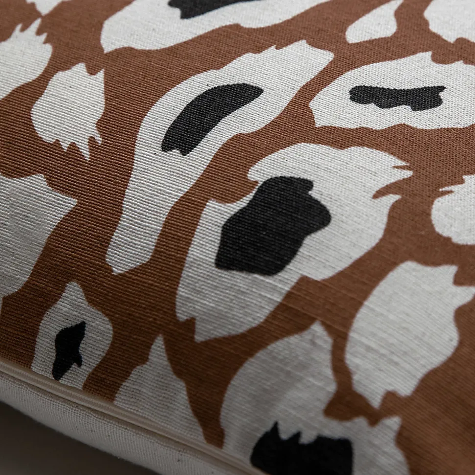 Housse de coussin imprimé léopard marron 45 x 45cm Tinek, Deko & Co