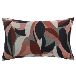 Housse de coussin jacquard Solana feuillage multicouleurs l.50 x H.30cm GoodHome