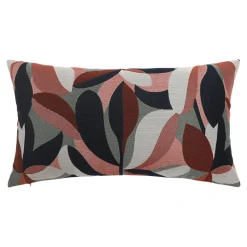 Housse de coussin jacquard Solana feuillage multicouleurs l.50 x H.30cm GoodHome