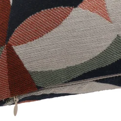 Housse de coussin jacquard Solana feuillage multicouleurs l.50 x H.30cm GoodHome