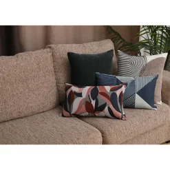 Housse de coussin jacquard Solana feuillage multicouleurs l.50 x H.30cm GoodHome