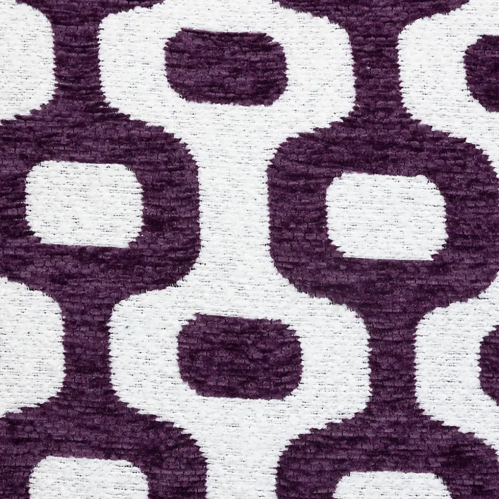 Housse de coussin Jeni chenille violet 40x40cm - Atmosphera