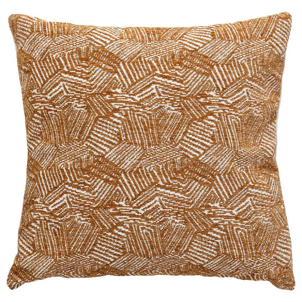 Housse de coussin Jeni chenille marron 40x40cm - Atmosphera