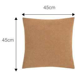 Housse de coussin Makati Terracotta l.45 x H.45cm GoodHome