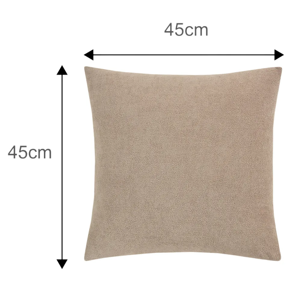 Housse de coussin Makati beige l.45 x H.45cm GoodHome