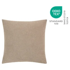 Housse de coussin Makati beige l.45 x H.45cm GoodHome