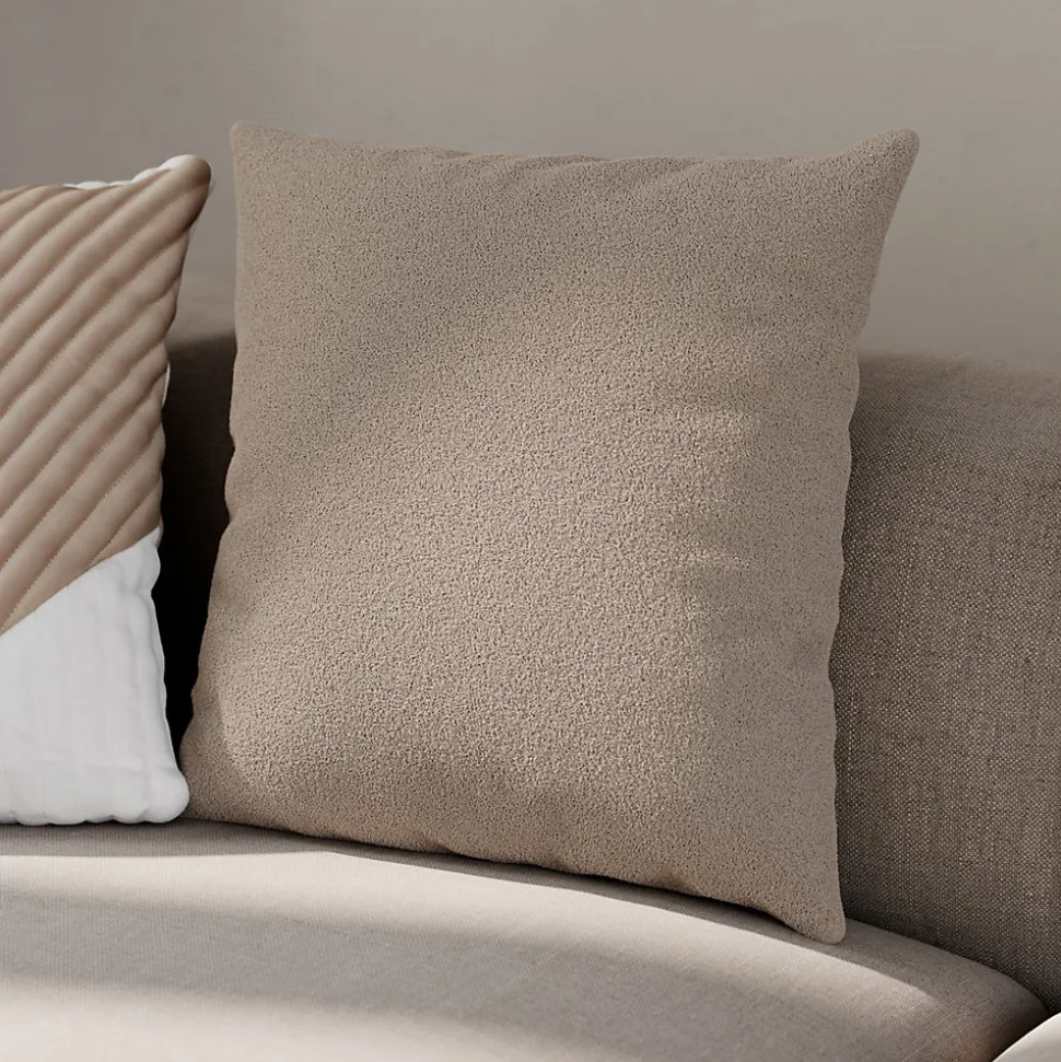 Housse de coussin Makati beige l.45 x H.45cm GoodHome