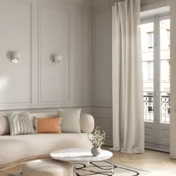 Housse de coussin Makati blanc cassé l.45 x H.45cm GoodHome