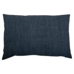 Housse de coussin Novan bleu marine l.60 x H.40cm GoodHome