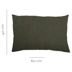Housse de coussin Novan kaki l.60 x H.40cm GoodHome