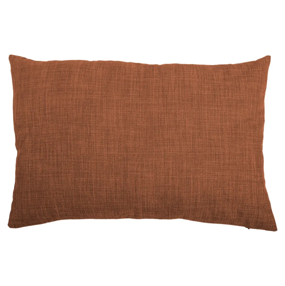 Housse de coussin Novan terracotta l.60 x H.40cm GoodHome