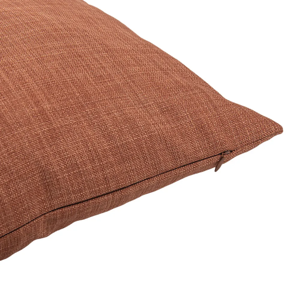 Housse de coussin Novan terracotta l.60 x H.40cm GoodHome