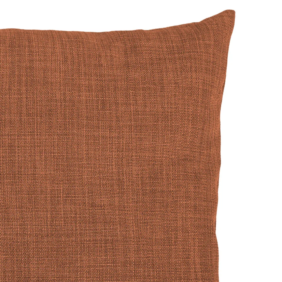 Housse de coussin Novan terracotta l.60 x H.40cm GoodHome