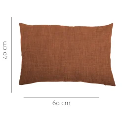 Housse de coussin Novan terracotta l.60 x H.40cm GoodHome