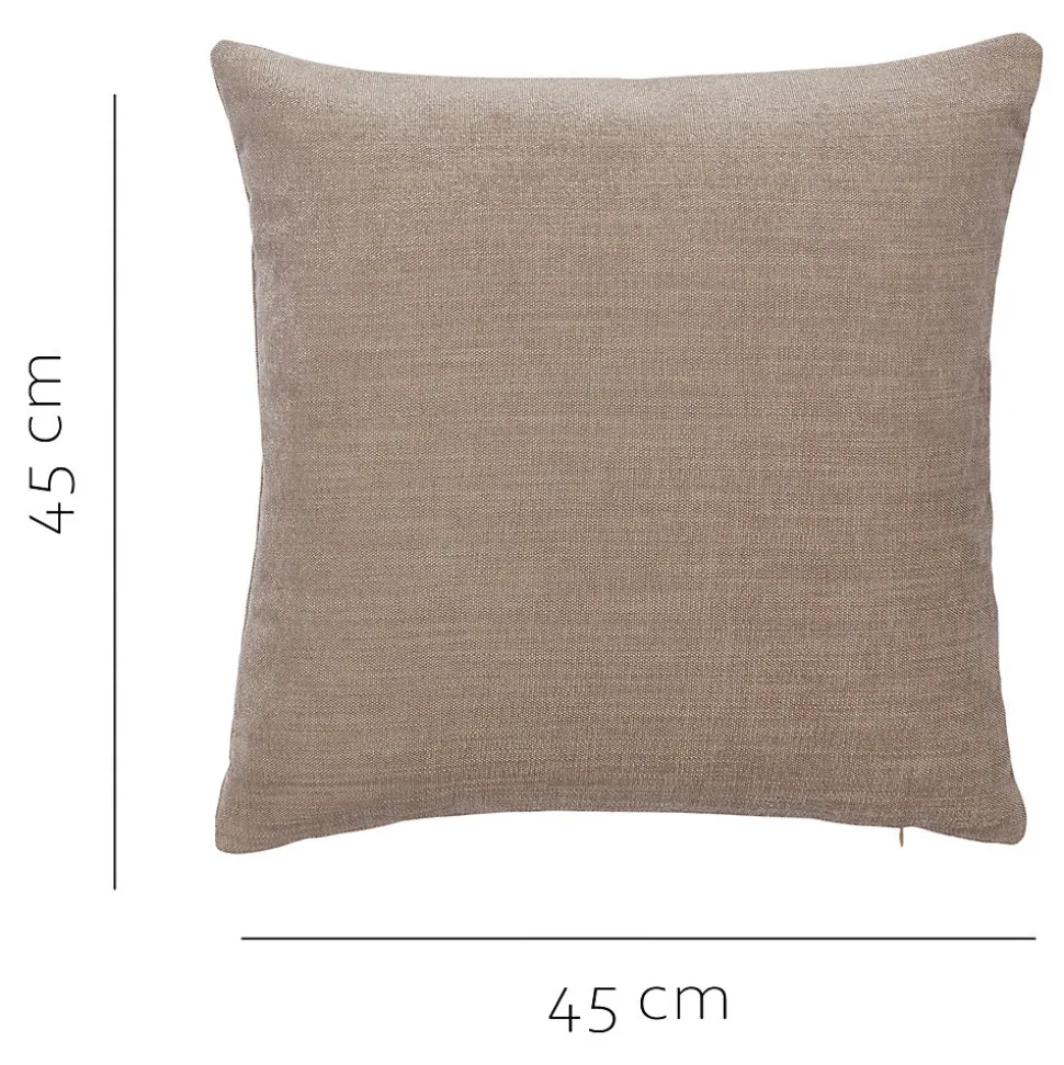 Housse de coussin Pahea marron l.45 x H.45cm GoodHome