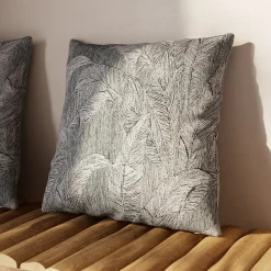 Housse de coussin Patan feuillage vert l.45 x H.45cm GoodHome