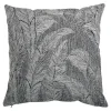 Housse de coussin Patan feuillage noir l.45 x H.45cm GoodHome