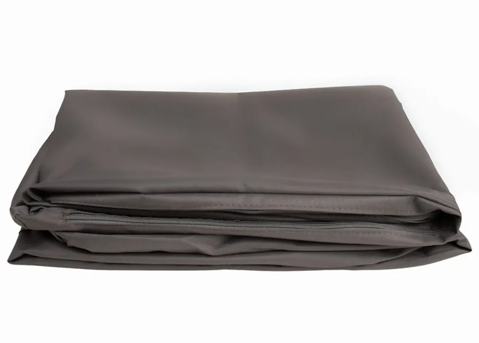 Housse de coussin pour palette de dimensions 120x40x10cm housse de coussin avec fermeture éclair taie d'oreiller anthracite