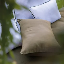 Housse de coussin PRELUDE 30x50 cm lin et coton lavé beige Chanvre
