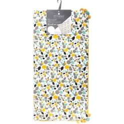 Housse de coussin Razzo - coton et pompons - 40x40 cm - Atmosphera