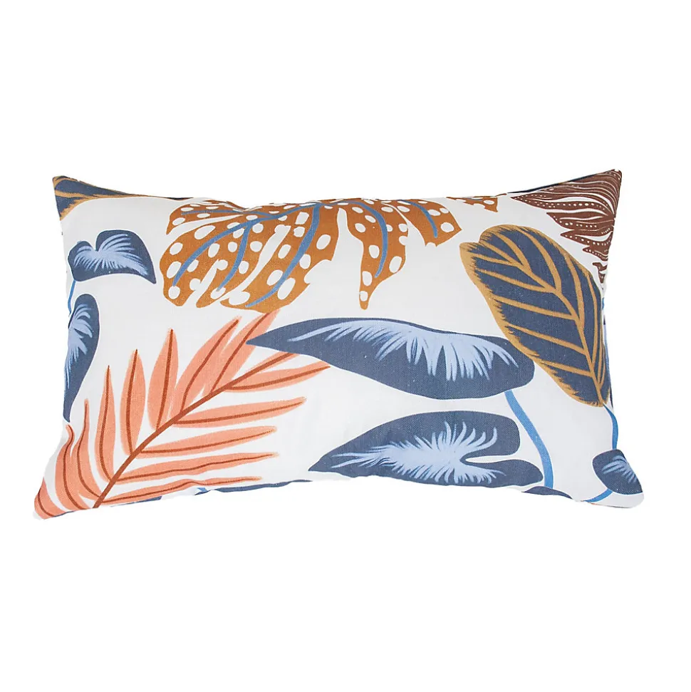 Housse de coussin rectangulaire tropical rose, vert L.50 x l.30cm Casa Mediterranea 1967 SL