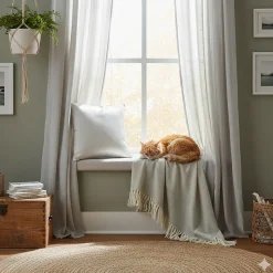 Housse de coussin Shana Blanc 40 x 40 cm