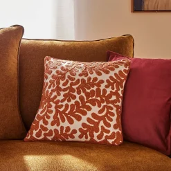 Housse de coussin Sienna 40x40cm terracotta - Atmosphera