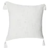 Housse de coussin Slub - coton - blanc - 40x40 cm - Atmosphera