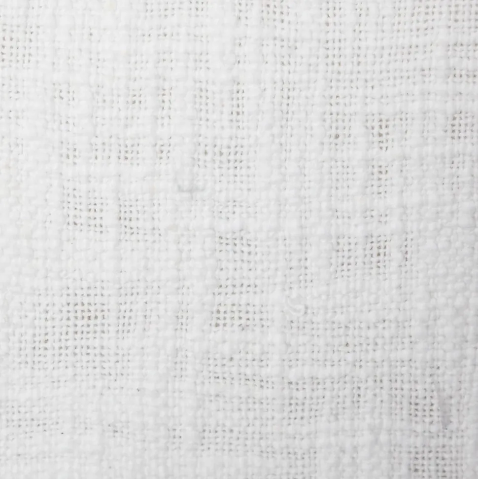 Housse de coussin Slub - coton - blanc - 40x40 cm - Atmosphera