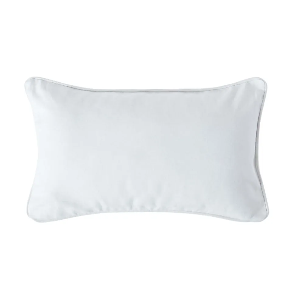 Housse de coussin uni blanc cassé, 30 x 50 cm - HOMESCAPES