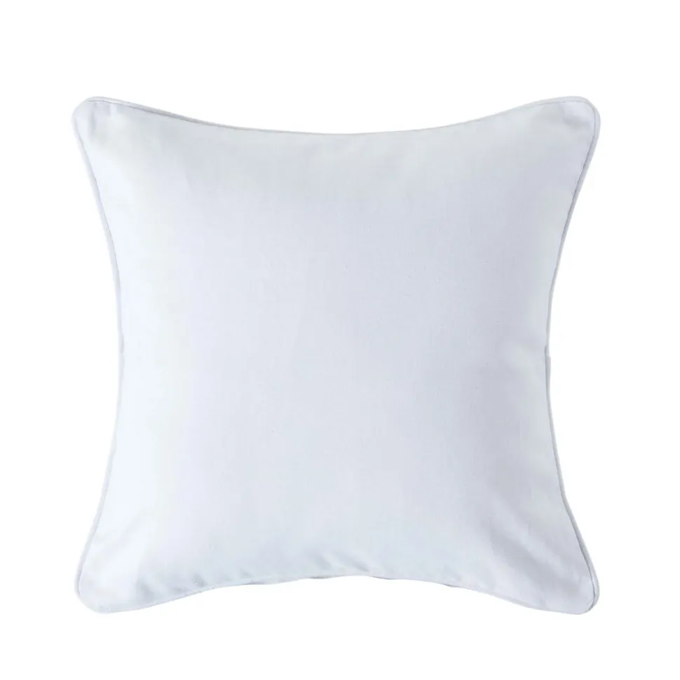 Housse de coussin uni blanc cassé, 30 x 30 cm - HOMESCAPES