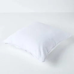 Housse de coussin uni blanc cassé, 30 x 30 cm - HOMESCAPES