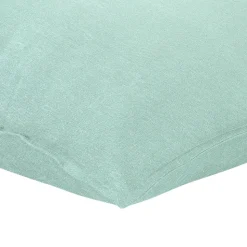 Housse de coussin uni bleu céladon L.45 x l.45cm