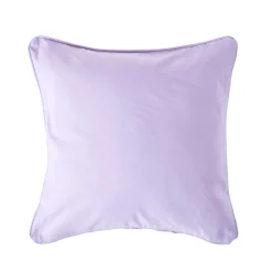 Housse de coussin uni mauve, 30 x 30 cm - HOMESCAPES