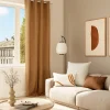 Housse de coussin velours cotelé Akola marron l.50 x H.30cm GoodHome