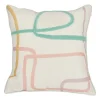 Housse de coussin 40x40 cm brodé Zig zag