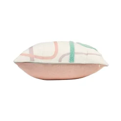 Housse de coussin 40x40 cm brodé Zig zag