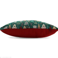 Housse de coussin 45x45 cm CELEBRATION Vert Epicea