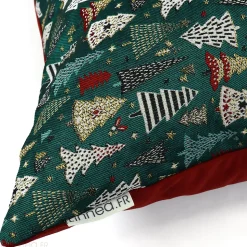 Housse de coussin 40x40 cm CELEBRATION Vert Epicea