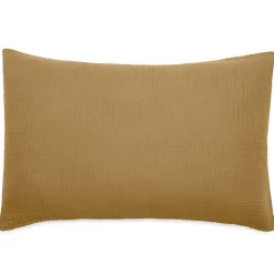Housse de coussin 40x60 cm coton collection PAROS marron houblon