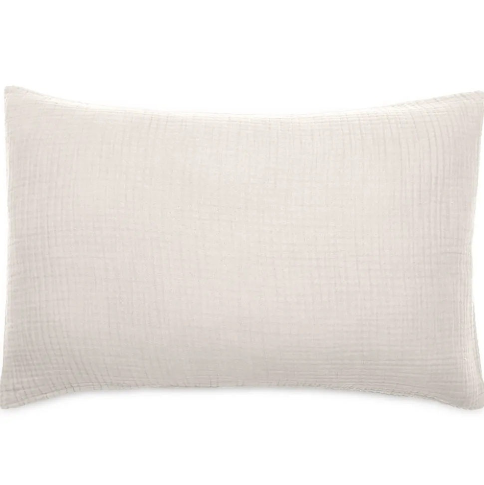 Housse de coussin 40x60 cm coton collection PAROS beige ficelle