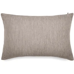 Housse de coussin 40x60 cm collection SYRACUSE tissu Oléfine gris lin
