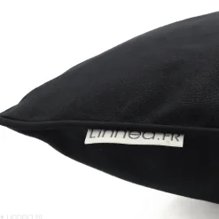 Housse de coussin 45x45 cm MONTSEGUR Noir