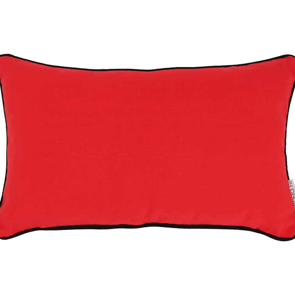Housse de coussin 30x50 cm MONTSEGUR rouge Tomate