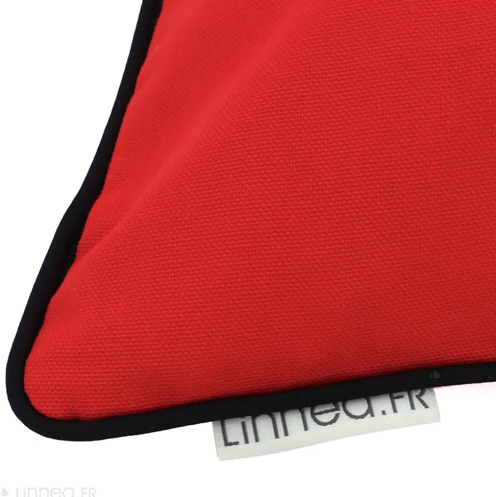 Housse de coussin 30x50 cm MONTSEGUR rouge Tomate